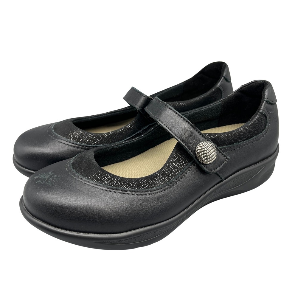SAS Simplify Mary Jane Shoes Women 7.5M‎ Leather Comfort Work Made USA
